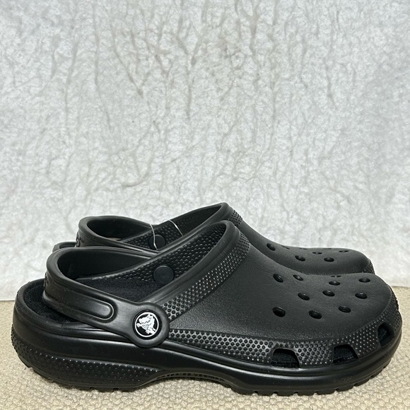 Crocs Heelys Unisex Black Iconic Classic SlipOns Sandal Shoes Wheels SZ M & W 8 - Picture 1 of 11